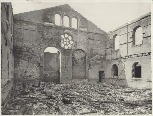 Interior of Congregational Church High St Gosport Hants after Bombed from Denise Davis